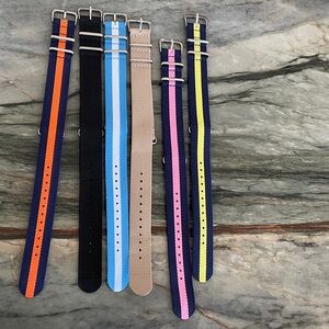 Colorful Nylon Watch Straps Set